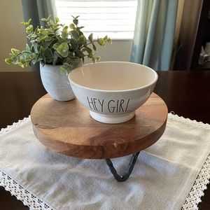 Rae Dunn "Hey girl" ceramic cereal bowl